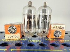 Coppia di NOS strettamente abbinati GE 6LB6 6JC6C stessa data testati come tubo NOS