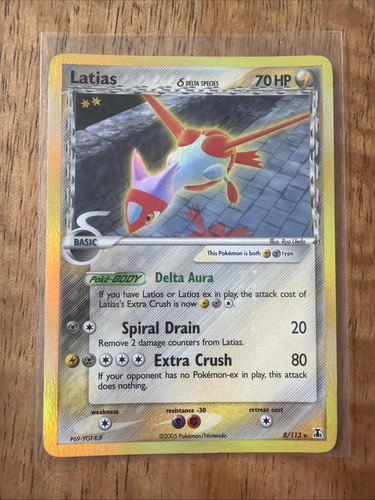Carta rara pokémon tcg - carta, latias