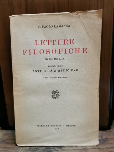 Letture filosofiche antichita - filosofiche, antichita'