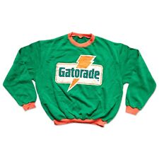 Gatorade felpa Promo Vintage 80s 90s Size L sweatshirt Green Orange 