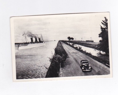 Postcard said suex canal - suex, ships
