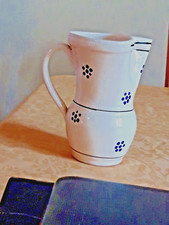 Brocca ceramica terracotta artigianato pugliese vintage altezza cm 20