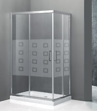 Box doccia cabina 6mm 70x70 80x80 70x90 70x100 80x100 70x120 80x120 100x100 h195