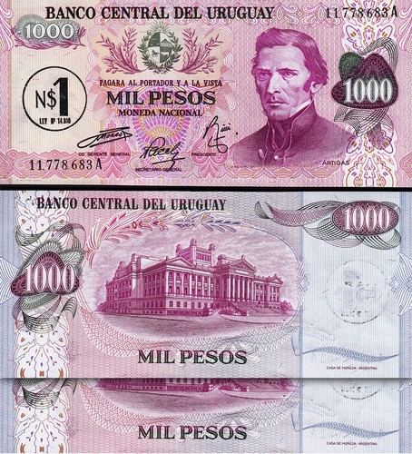 Uruguay nuevo peso - 1, su
