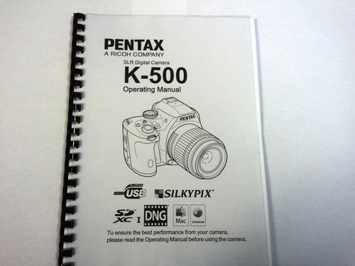 Pentax 500 manuale - k-500,