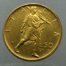 RARO 50 LIRE LITTORE    1931 ANNO X  SPL PERIZIA NIP
