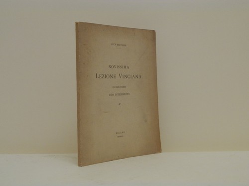 Novissima lezione vinciana - vinciana, in