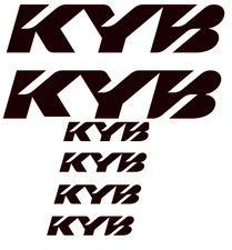 Kit ADESIVI KAYABA 6pz. NERO LUCIDO