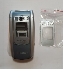 SAMSUNG COVER GUSCIO SGH-E710  SGH E710 SILVER AZZURRO NUOVO ORIGINALE