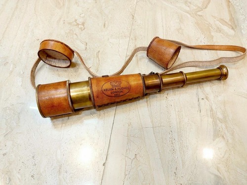 Antico telescopio pelle - telescopio,