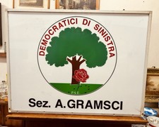 Insegna luminosa democratici - insegna,