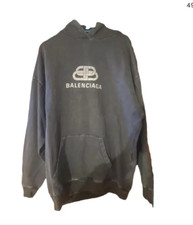 Felpa con cappuccio logo Balenciaga