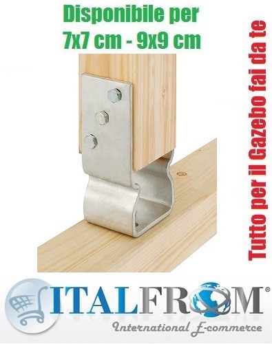 Supporto staffa zincato u - supporto,