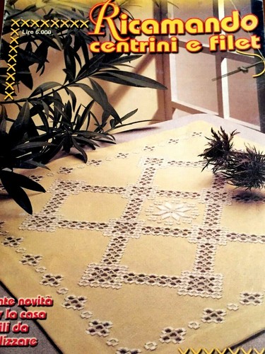 Ricamando centrini filet - e,