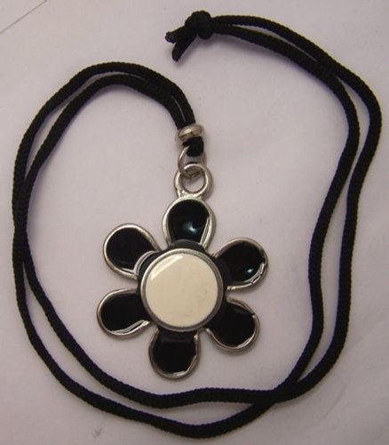 Collana ciondolo metallo fiore - ciondolo,