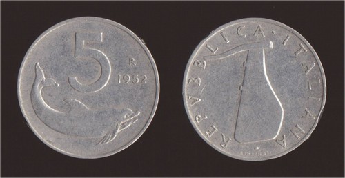 Lire 1952 delfino timone - 5,