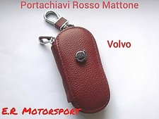 Portachiavi in Ecopelle Big RED DARK Logo VOLVO CM 10 X 4,6