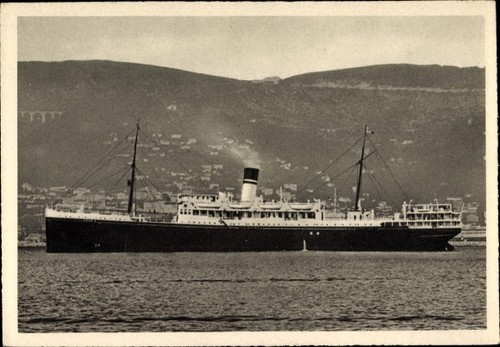 Cartolina piroscafo urania - cartolina,