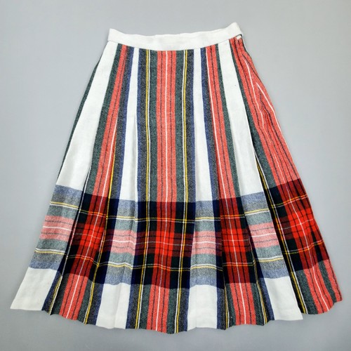 Gonna plissettata lana - , tartan