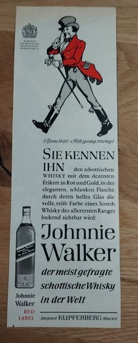 Pubblicità orig 1964 johnnie - pubblicitÀ,
