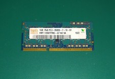 1x1GB Memoria Ram DDR3 Sodimm Hynix 1GB 1Rx8 PC3-8500S-07-10-B1 1066Mhz 