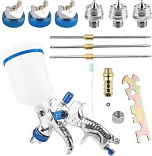 ✅600 ML Pistola per Verniciare a spruzzo, Aerografo Professionale con 3 ugelli