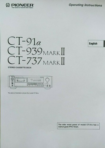 Pioneer 91a 939 - ct-91a,