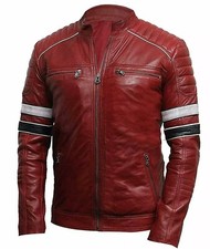 Giacca Motociclista Uomo Café