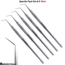 Igiene Orale Specillo Fig.6 Ablazione del Tartaro Sonda Diagnostica Dentale 5pz