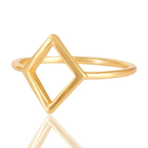 Anello rombo cavo - anello, a
