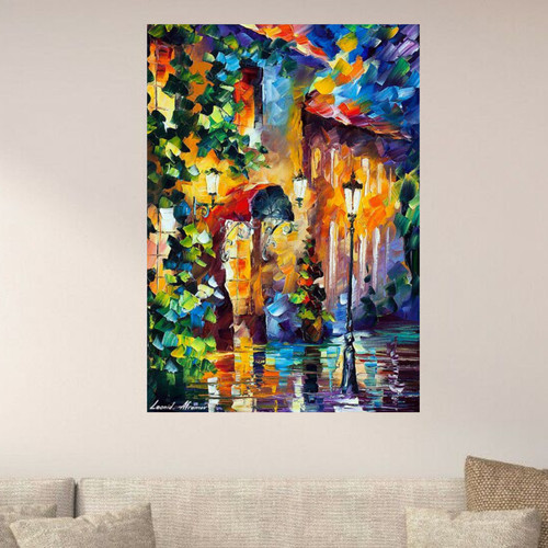 Leonid afremov muro verde - muro,