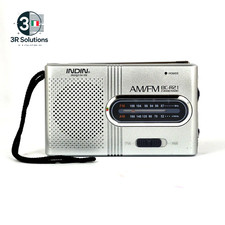 Radio Portatile AM/FM Ultra Sottile Con Altoparlante E Jack Cuffie 3,5Mm