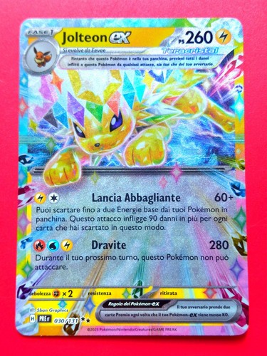 Carta pokemon jolteon - carta,