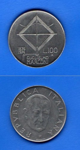 Moneta 100 lire circolata - lire,