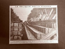 Londra nel 1919 Cassette da munizioni della guerra usate per costruire i palchi