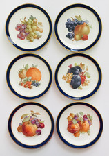Set 6 piatti frutta vintage