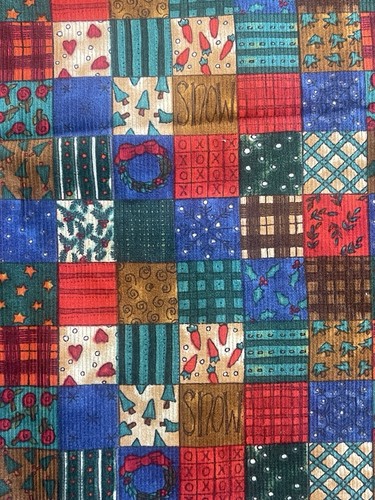 Tessuto natalizio patchwork