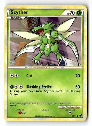 Pokemon card scyther - card, (65)