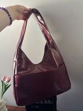 borsa a spalla borgogna maxi