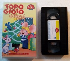 VHS anime TOPO GIGIO 4 Il regalo di Natale, BIM BUM BAM VIDEO, Cristina D'Avena