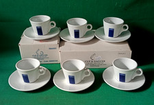 SET 6 TAZZE + 6 PIATTINI CAPPUCCINO LAVAZZA CUP SAUCER PORTUGAL - NUOVE. CY4