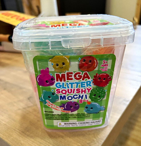 Glitter squishy mochi squeeze - squishy,