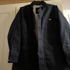 Dickies Duck pile Chore cappotto giacca nero anatra small oversize donna nuovo etichette