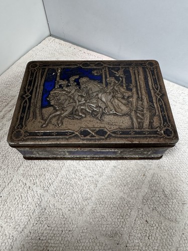 Rileys toffee tin 1950s silver - tin,