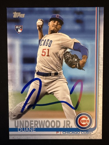 Topps duane underwood 2019 - underwood, jr.