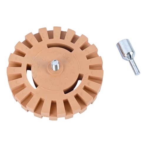 Decal removal eraser wheel - removal,