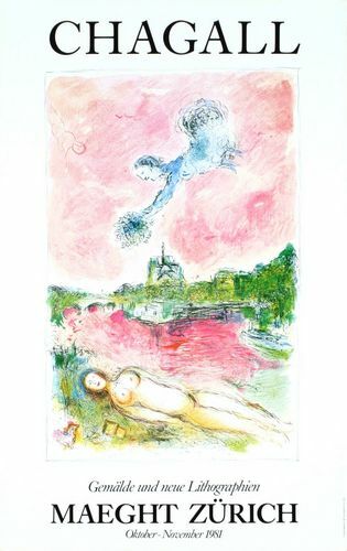 Poster vintage marc chagall - poster,