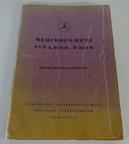 Manuale uso mercedes benz l - manuale, mercedes-benz