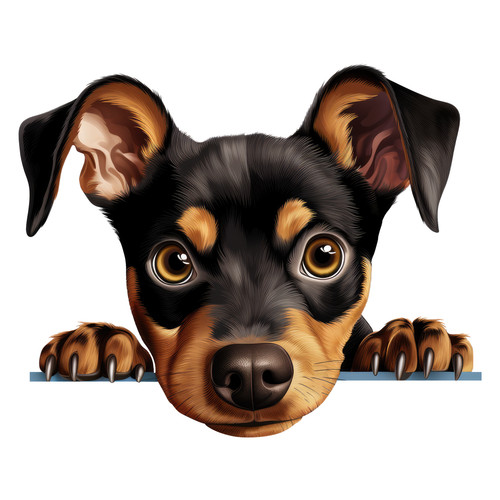 Adesivi auto pinscher - auto,