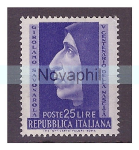 Italia 1952 savonarola - -,